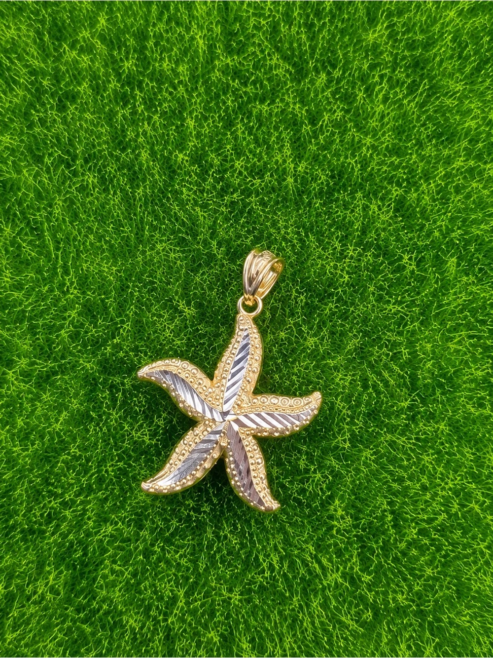 Firm price ! Second Hand 👏🏻 10k Gold and Silver Starfish Pendant